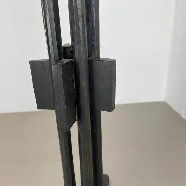 Large Brutalist Bronze Candleholder from Manfred Bergmeister, Germany, 1970s For Sale - Image 15 of 18