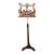 Mid 19th Century American Mahogany and Brass Lyre-Form Duet Stand For Sale