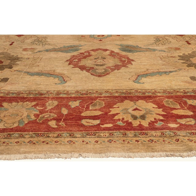 Vintage Persian Sultanabad Rug, 13'07 X 18'04 For Sale - Image 4 of 10