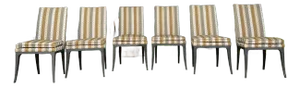 Set of 6 Harvey Probber Dining Chairs Saber Legs