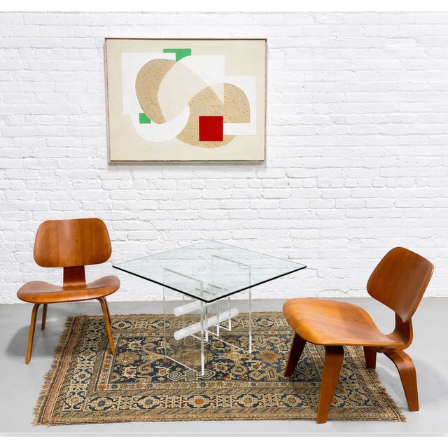 Mid Century Modern Lucite & Glass Coffee | Side Table, C. 1970s For Sale - Image 10 of 13