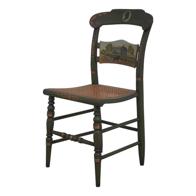 Hitchcock the Adams Old House Bicentennial Edition Cane Seat Side Chair For Sale