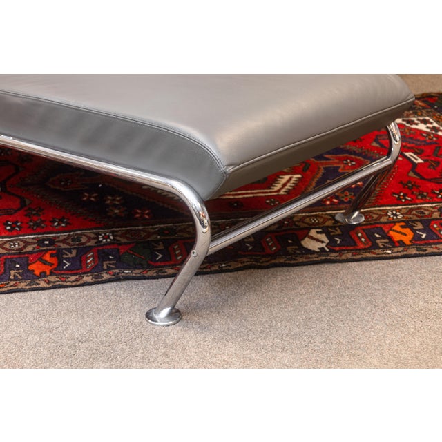 Animal Skin 1980s Massimo Iosa Ghini for Moroso Leather and Steel Post Modern Lounge Chair For Sale - Image 7 of 8