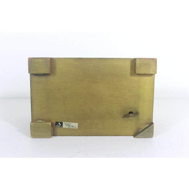 Vintage Musical Florentine Domed Wood Jewelry Box White Gold Italian Style For Sale - Image 9 of 10