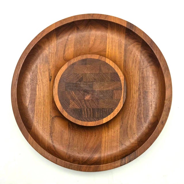 1960s Jens Quistgaard Teak Wood Cheese Tray Designed for Dansk For Sale - Image 9 of 11