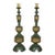 James Mont Style Heavy Verdigre & Brass Lamps, 1940s~ Pair For Sale