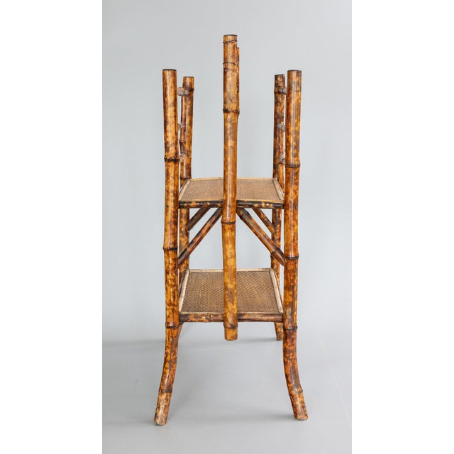 Antique 19th Century English Bamboo Tiered Magazine Rack For Sale In Houston - Image 6 of 9