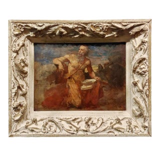 Saint John the Evangelist -17th Century Old Master Oil Painting For Sale