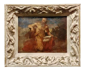 Saint John the Evangelist -17th Century Old Master Oil Painting