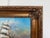 Textile Signed Original Oil Painting on Canvas Seascape Gold Frame Maritime Nautical Art For Sale - Image 7 of 12