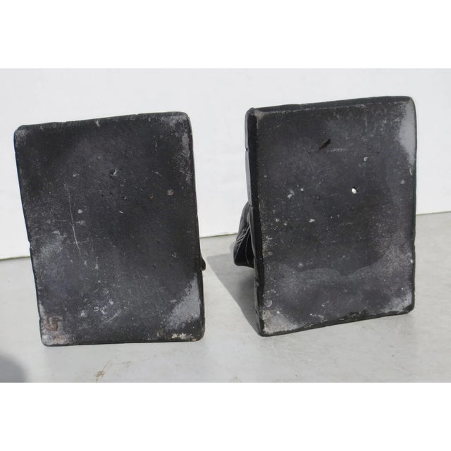 Textile Egyptian Sphinx Resin Bookends For Sale - Image 7 of 9