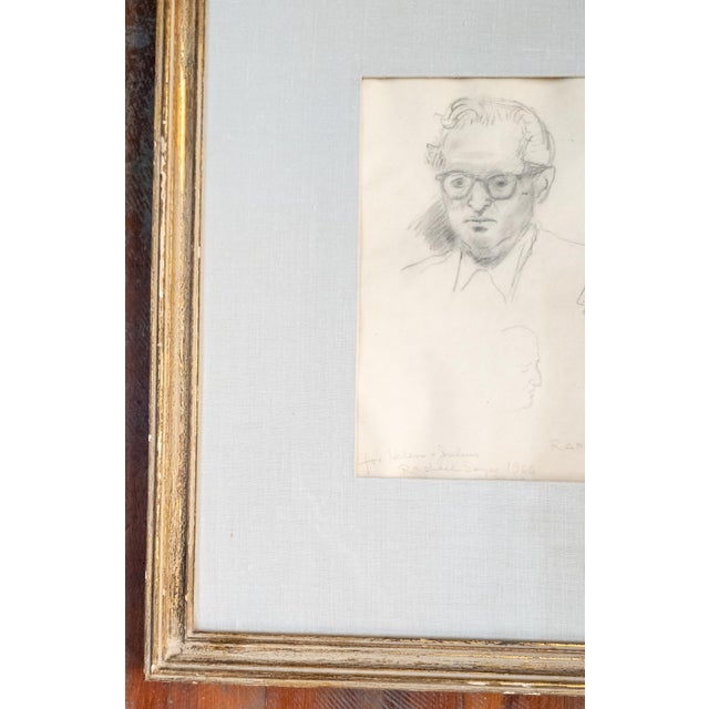 Mid-Century Pencil Sketch Study by Raphael Soyer With Inscription 1966 For Sale In New York - Image 6 of 12