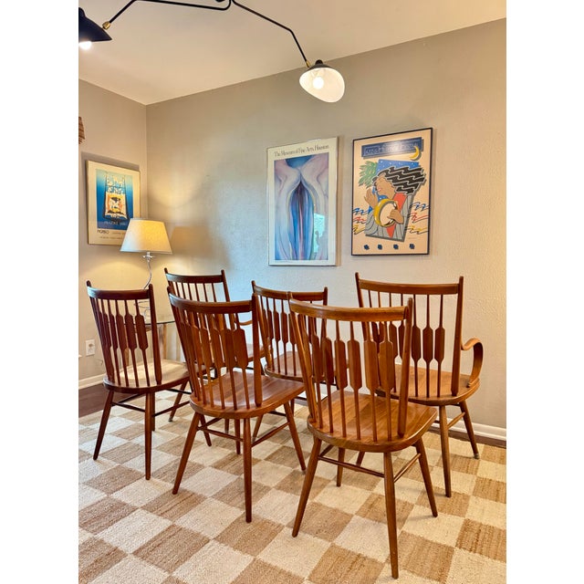 Drexel Declaration A MCM Set of 6 Dining Chairs Attributed to Kipp Stewart for Drexel “Declaration”, Circa 1960s For Sale - Image 4 of 12