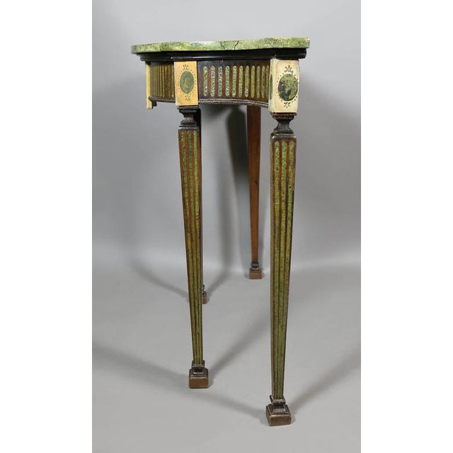 Neoclassical Irish Neoclassic Marble Mounted Console Table For Sale - Image 3 of 9