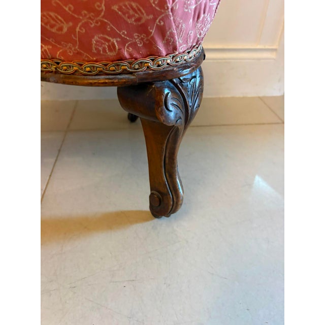 Antique Victorian Side Chairs in Carved Walnut, 1860, Set of 2 For Sale - Image 15 of 17