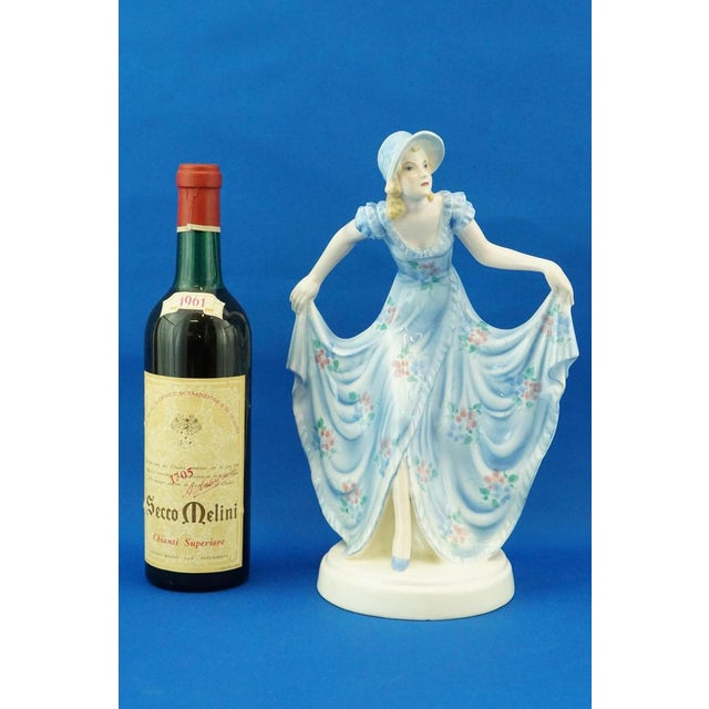 19th Century Ceramic Sculpture of Lady by Stephan Dakon for Goldscheider, Austria, 1940s For Sale - Image 10 of 18