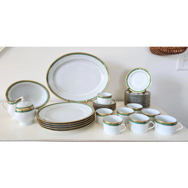 1990s Tiffany & Co. Green Band China Service 37 Pieces Chairish