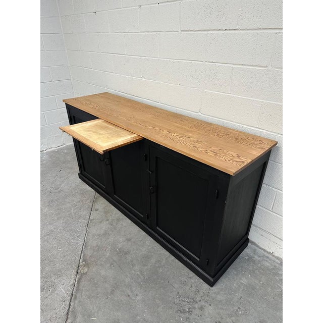 Black Mid-20th Century Cedar Workshop Cabinet For Sale - Image 8 of 17
