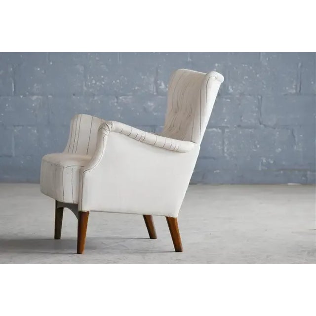 Danish 1950s Low Back Lounge Chair by Fritz Hansen For Sale - Image 9 of 11