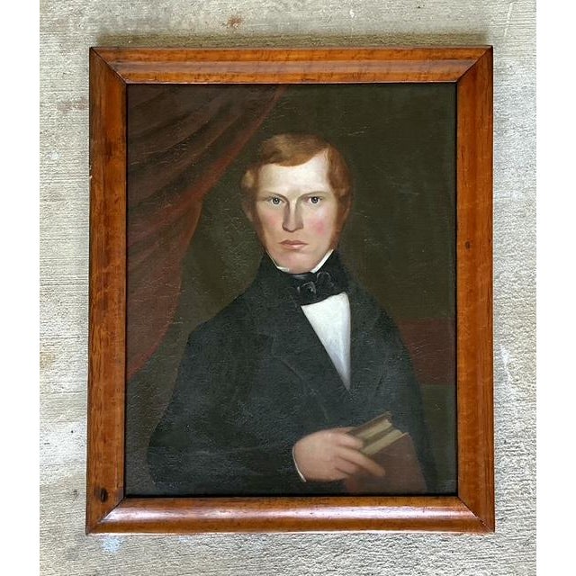 Vintage 19th Century Portrait of a Gentleman For Sale - Image 4 of 13