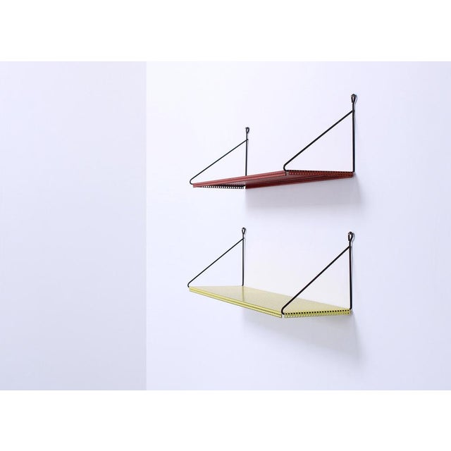 1950s Perforated Metal Wall Racks from Pilastro, 1950s, Set of 2 For Sale - Image 5 of 15