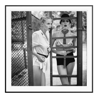 Dasha and Mari 'Tennis Ii' Limited Edition Print Framed in Black For Sale