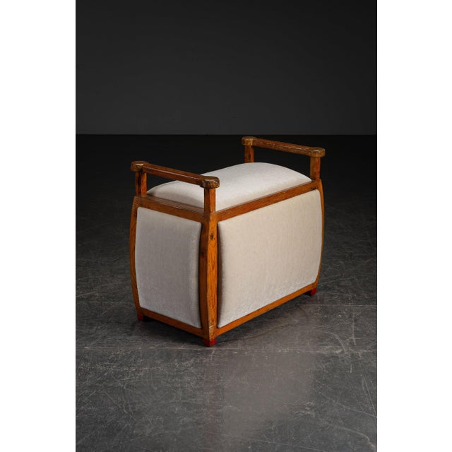 Vintage Art Deco Stool, 1930s For Sale - Image 7 of 16