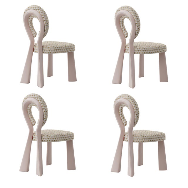 Brown Mary Dining Chairs by Ottiu, Set of 4 For Sale - Image 8 of 8