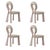 Brown Mary Dining Chairs by Ottiu, Set of 4 For Sale - Image 8 of 8