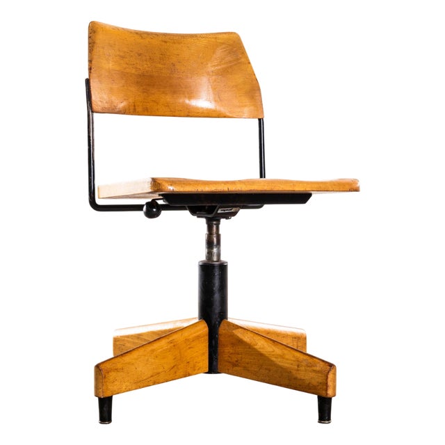 Angular Swivel Desk Chair from Giroflex, 1960s For Sale