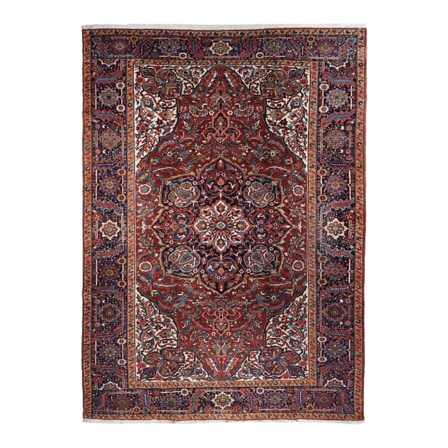 Vintage Heriz Rug 8'2'' x 11'7'' For Sale