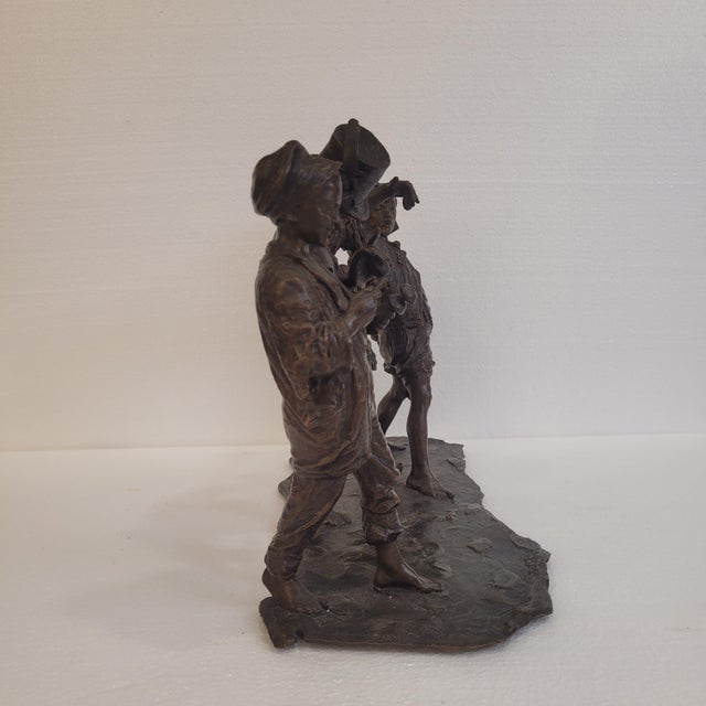 Francesco de Matteis, The Children's Concert, 19th Century, Patinated Bronze For Sale - Image 12 of 18