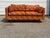 Textile Signed Selig of Monroe Mid-Century Modern Geometric Pattern Pit Loveseat For Sale - Image 7 of 12