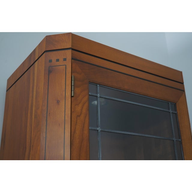 Stickley 21st Century Collection Cherry Curio Cabinet Bookcase For Sale - Image 12 of 18
