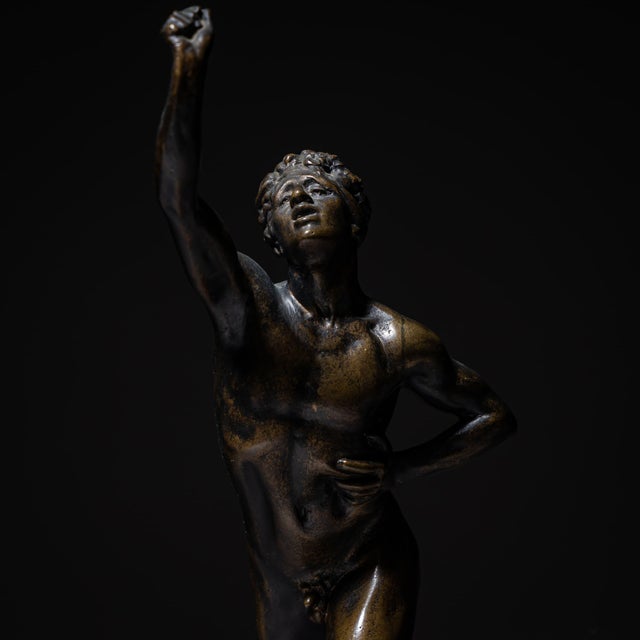 Bronze Bronze “The Messenger of Marathon” by Max Kruse (1854–1942), Gladenbeck Foundry, Berlin, Design 1881 For Sale - Image 8 of 10