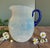 Art Deco Antique 1920s Fry Foval Cobalt Blue Art Deco Opalescent Lemonade Set-5 Pieces For Sale - Image 3 of 9