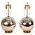 Glass Large Mercury Glass Ball Lamps - A Pair For Sale - Image 7 of 7