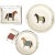 Devon Collection Equestrian Catchall Tray, Black Stripe, Made in Italy For Sale - Image 4 of 8