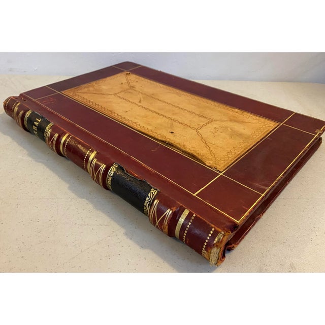 Late 19th to Early 20th Century s.f Bay Area Leather Bound Business Journals - a Pair For Sale - Image 10 of 13
