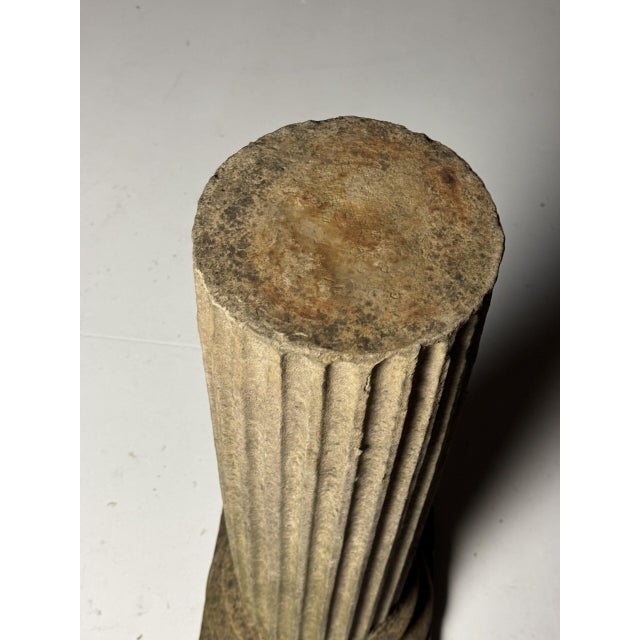 Vintage Composite Stone Column For Sale - Image 3 of 13