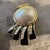 1980s 1980s Vintage Gilted Metal Black Enamel and Faux Pearls Italian Clip on Earrings For Sale - Image 5 of 12