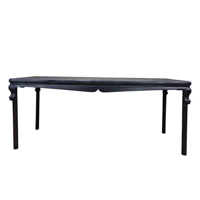 Black Vintage Shanxi Province Elm Table For Sale - Image 8 of 8