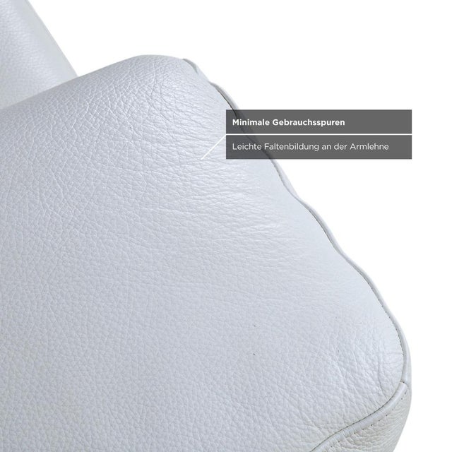 Cream 4000 Two-Seater Leather Sofa in Cream White from Rolf Benz, Set of 2 For Sale - Image 8 of 15
