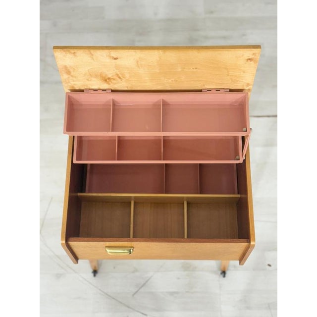 Mid-Century Sewing Table with Drawers For Sale - Image 3 of 9