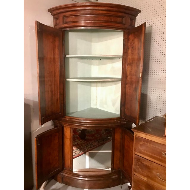 French Louis Philippe “encoinures” Corner Cabinets - a Pair For Sale - Image 3 of 7