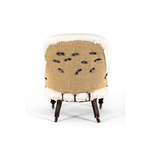 English Button Back Armchair For Sale - Image 5 of 13