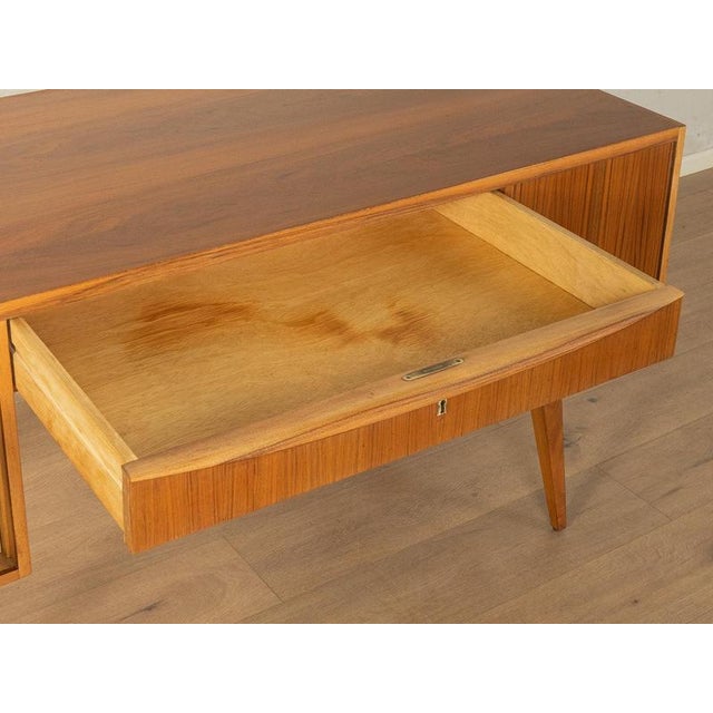 Mid-Century Modern Desk in Solid Wood, 1950s For Sale - Image 9 of 13
