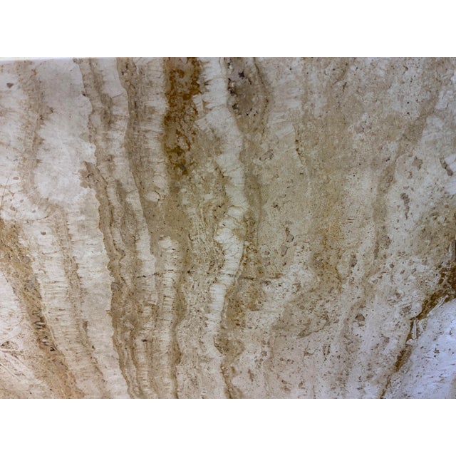 20th Century Travertine Side Table For Sale In New York - Image 6 of 12