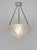 Hettier et Vincent & Verreries des Hanots A rare French art deco pendant by Hettier & Vincent in nickel plated bronze or...