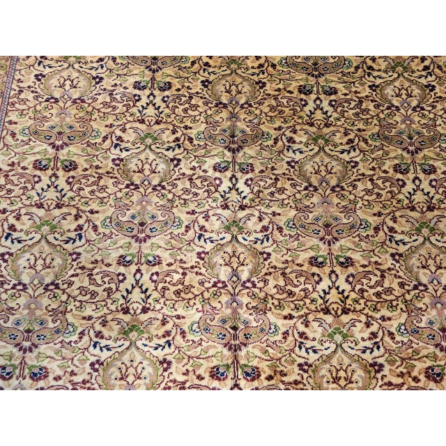 Vintage Turkish Hereke Room Size Rug, Handwoven Wool, Allover Pattern, 7' x 10' For Sale - Image 9 of 15